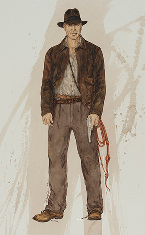 Crystal Skull costume design illustration