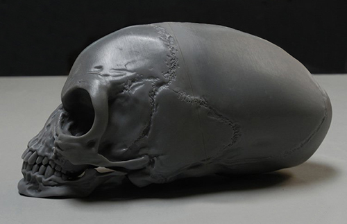 skull prototype side view